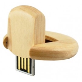 Clé USB pivotante en bambou